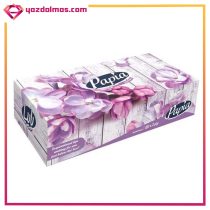 دستمال کاغذی جعبه ای 100 برگ دو لایه پاپیا - Image 2