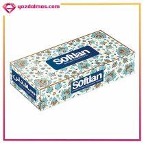 دستمال کاغذی جعبه ای سری سنتی 100 برگ سافتلن - Image 2