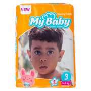 پوشک بچه سایز 3 (9 عدد) نارنجی مای بیبی