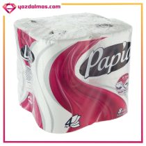 دستمال توالت چهار لایه 8 رول پاپیا - Image 2