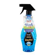 مایع شیشه پاک کن آبی 500 گرمی راپیدو