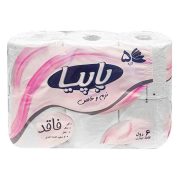 دستمال توالت پنج لایه 6 رول پاپیا