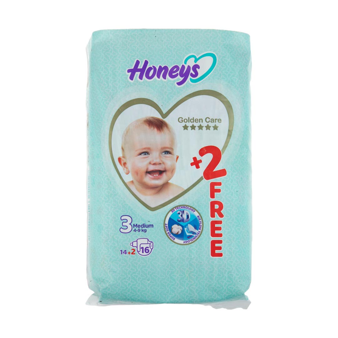 پوشک بچه سایز 3 (16 عددی) هانیز