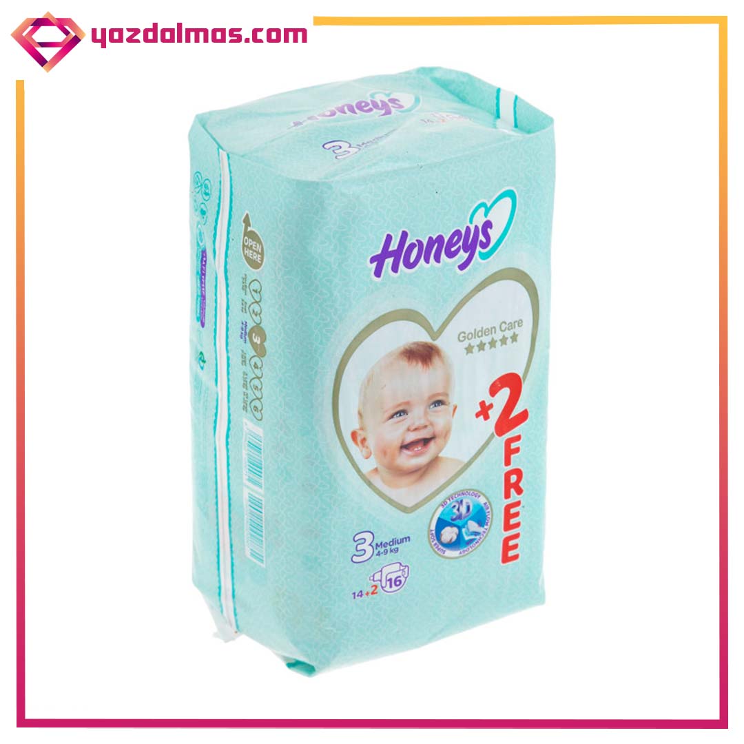 پوشک بچه سایز 3 (16 عددی) هانیز