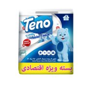 دستمال کاغذی اقتصادی 250 برگ دو لایه تنو بسته 8 عددی