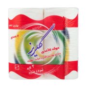 دستمال حوله ای 4 لایه 2 قلو گلریز