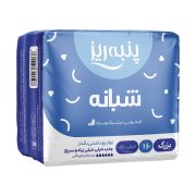 نوار بهداشتی مسافرتی مشبک آبی پنبه ریز